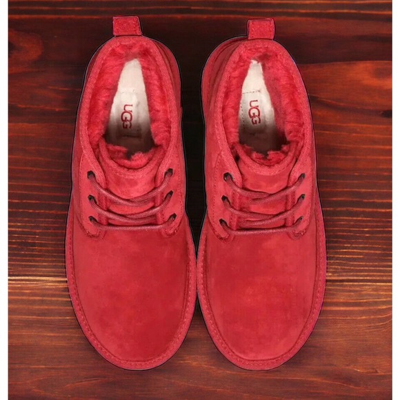 UGG Neumel Red Suede Chukka Ankle Boots Shoes Mens Size 13 New Fast Ship main image 4
